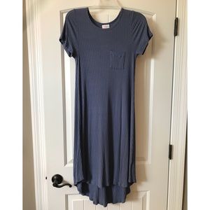 LuLaRoe Carly dress - slate blue XXS